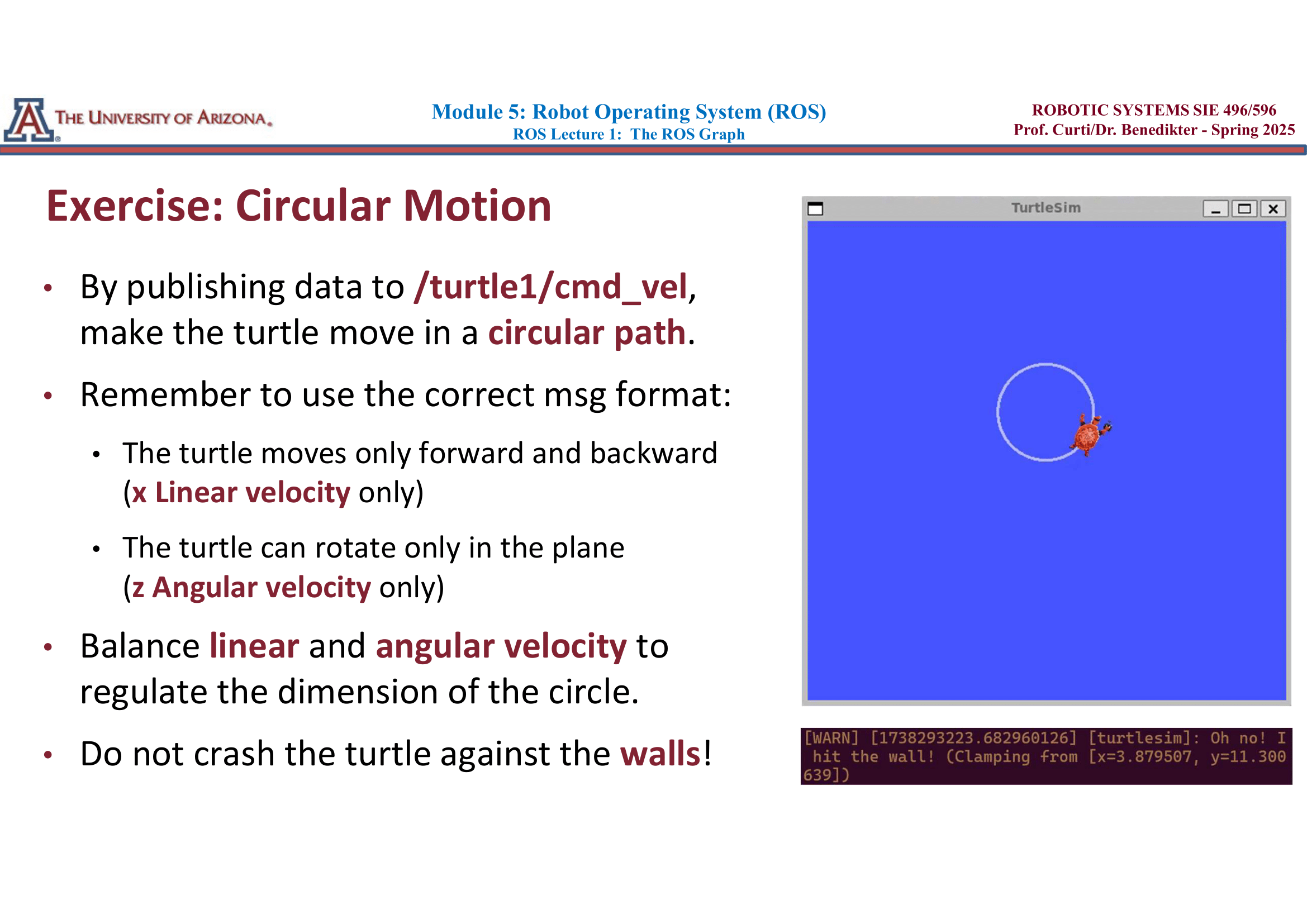 Slide showing a hands-on exercise